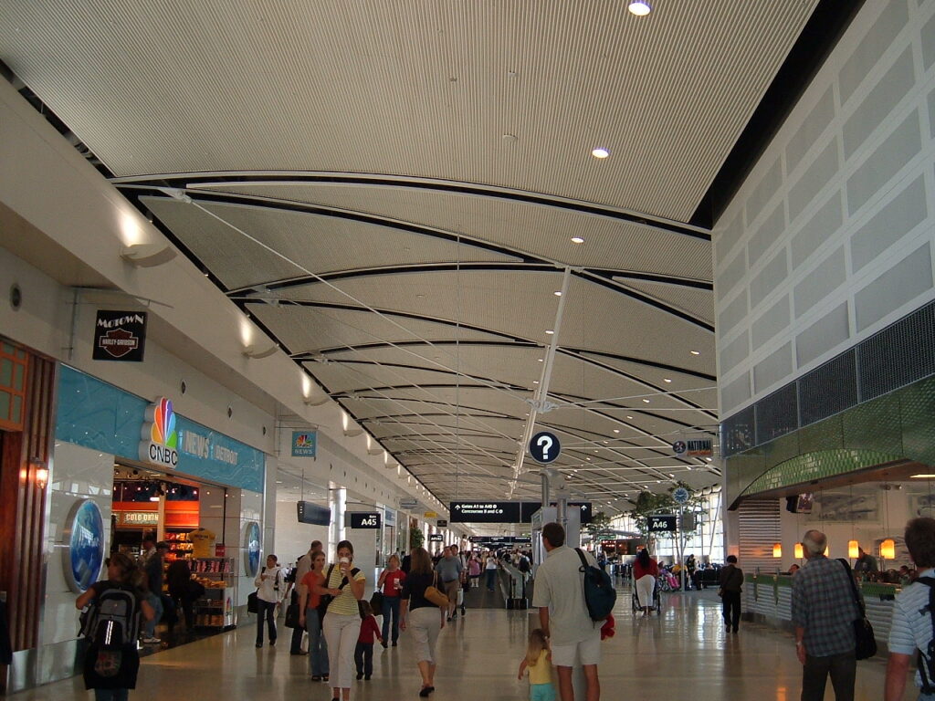 My arrival in DTW terminal. 