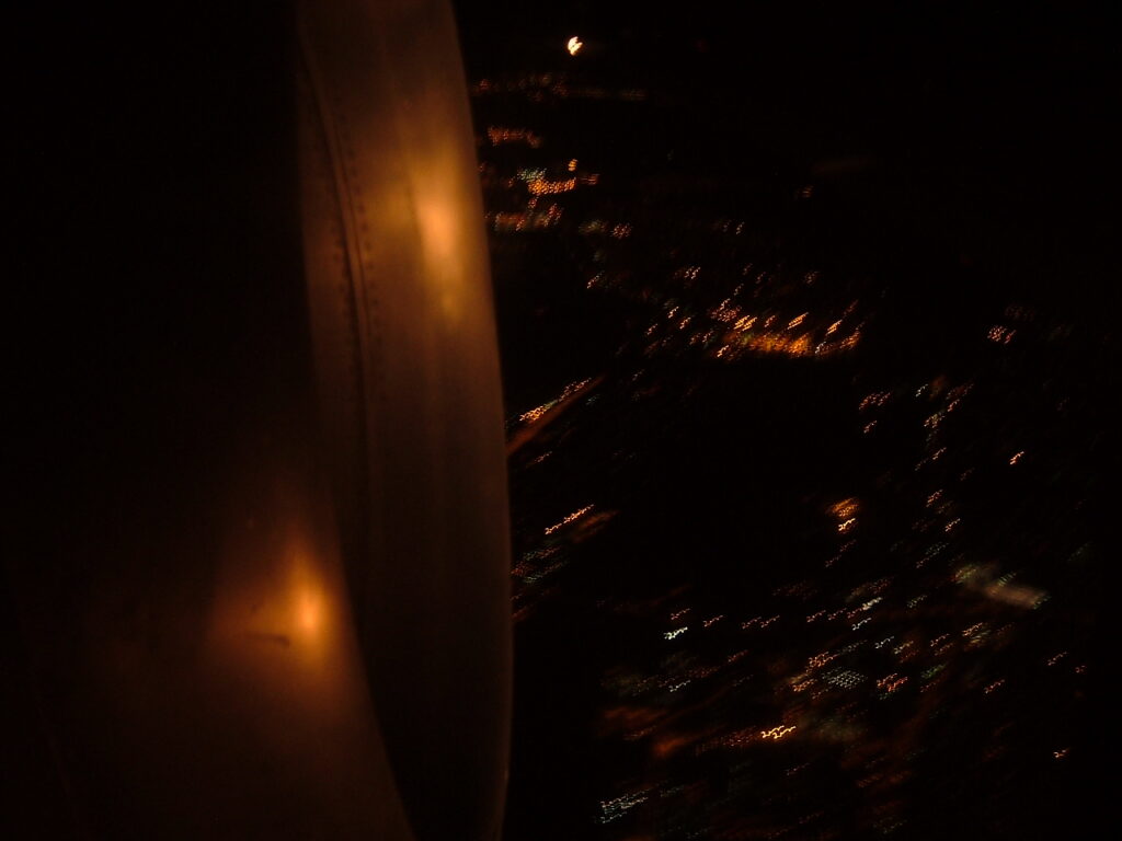 inflight cowling shots- Just testing the camera out at night